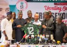 Pictorial: NFF unveils Chelle as new Super Eagles coach