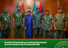 President Tinubu Meets Newly Appointed Service Chiefs at the Presidential Villa, Abuja