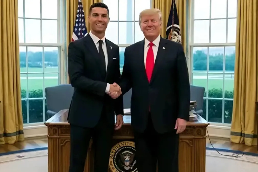 Cristiano Ronaldo Attends White House Dinner With Trump and Mohammed bin Salman During Washington Visit