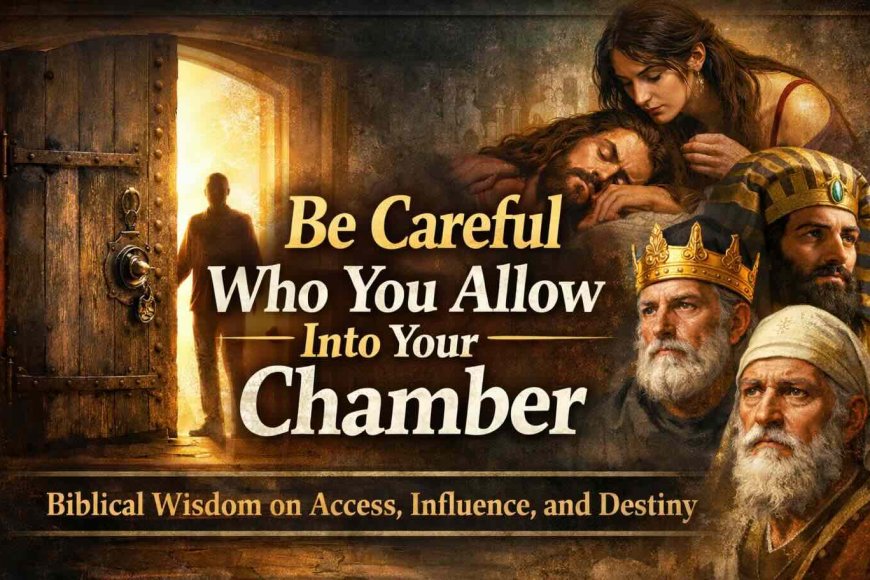 Be Careful Who You Allow Into Your Chamber. Biblical Wisdom on Access, Influence, and Destiny