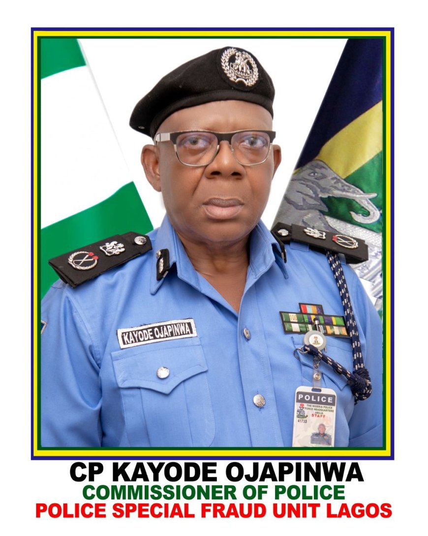 IGP Deploys CP Kayode Ojapinwa as Commissioner of Police, Police Special Fraud Unit Lagos