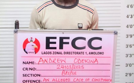 EFCC Arraigns Suspect Over Alleged N9.87 Million Fraud in Lagos