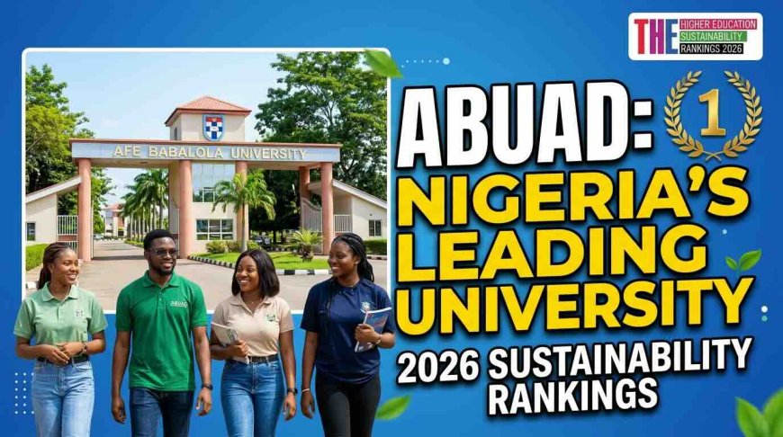 ABUAD Sets New Benchmark as Nigeria's Top University in 2026 Sustainability Rankings
