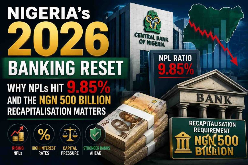 Nigeria's 2026 Banking Reset: Why NPLs Hit 9.85% and the NGN 500 Billion Recapitalisation Matters